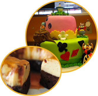 Custom Birthday Cake and Double Layer Cake
